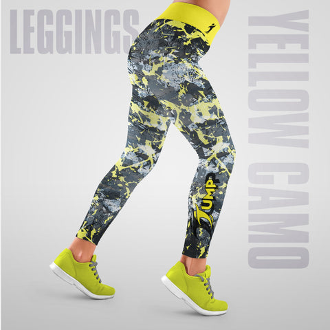 Leggings Yellow Camo - Jump Sport
