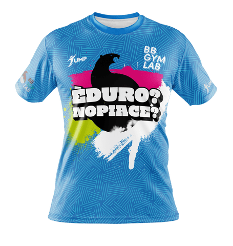 T-Shirt BB Gym Duro NO Piace Azzurra - Jump Sport