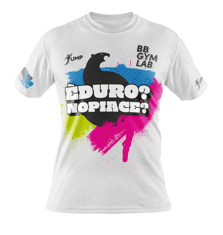 T-Shirt BB Gym Duro NO Piace Bianca - Jump Sport