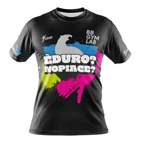 T-Shirt BB Gym Duro NO Piace Nera - Jump Sport
