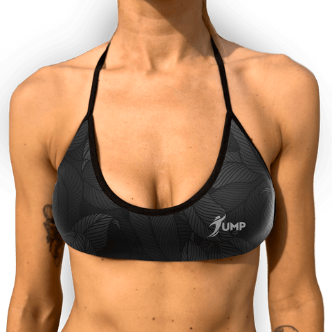 Top Skinny Back - Black Leaf - Jump Sport