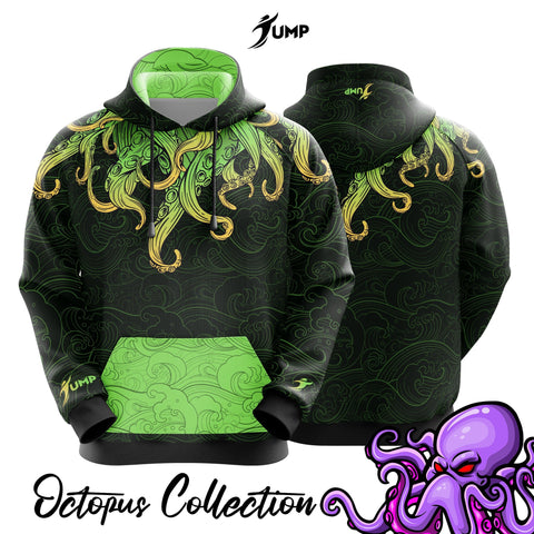 Jump Hoodie - Green Octopus - Jump Sport