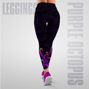 Leggings Purple Octopus - Jump Sport