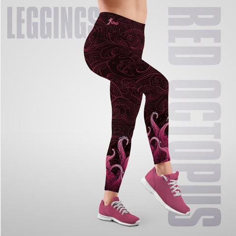 Leggings Red Octopus - Jump Sport