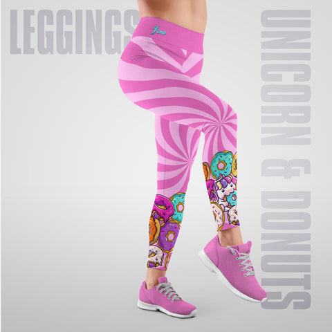 Leggings Unicorn & Donuts Rosa - Jump Sport