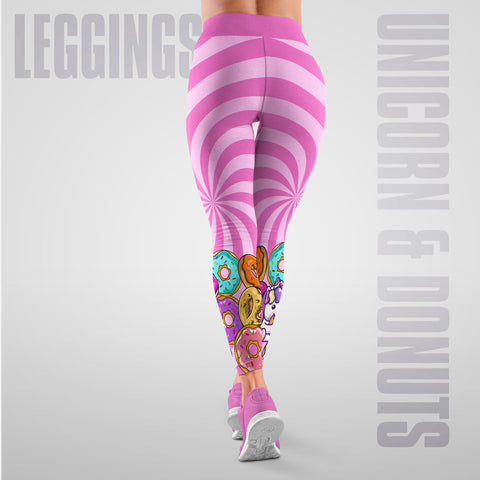 Leggings Unicorn & Donuts Rosa - Jump Sport