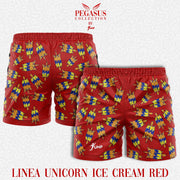 Pegasus Collection - Costume Bermuda Unicorn Ice Cream RED edition - Jump Sport