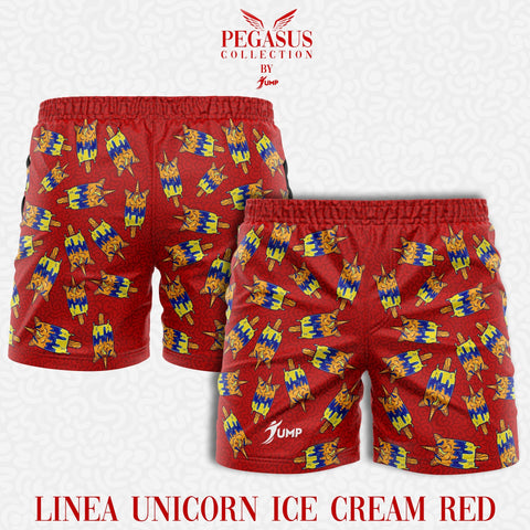 Pegasus Collection - Costume Bermuda Unicorn Ice Cream RED edition - Jump Sport