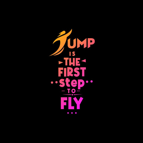 T-Shirt Purple Slogan - Jump Sport